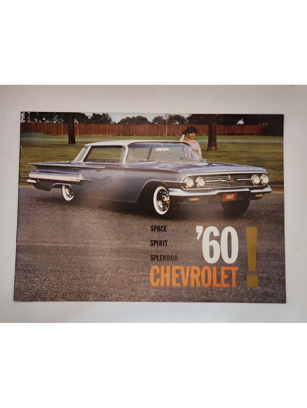 VTG 1960 Chevrolet Space Spirit Splendor Car Auto Brochure Catalog